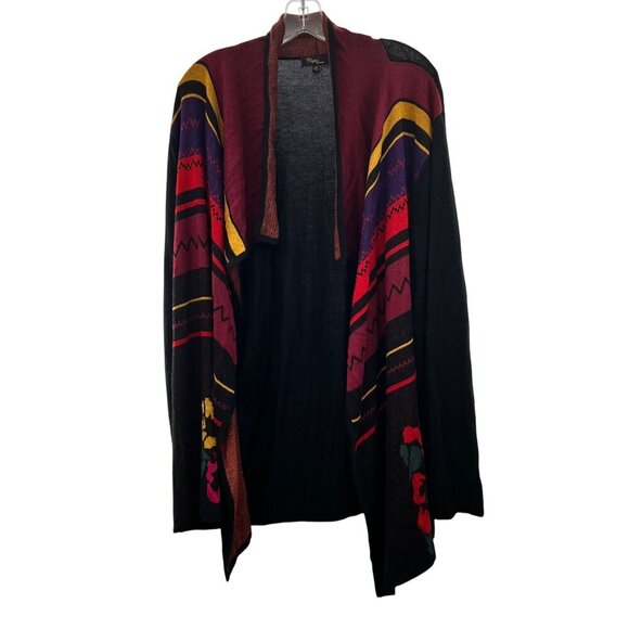 Cupio Women's Mixed Print Cardigan Open Front Multicolor Size 3X - Picture 1 of 9